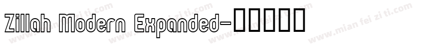 Zillah Modern Expanded字体转换